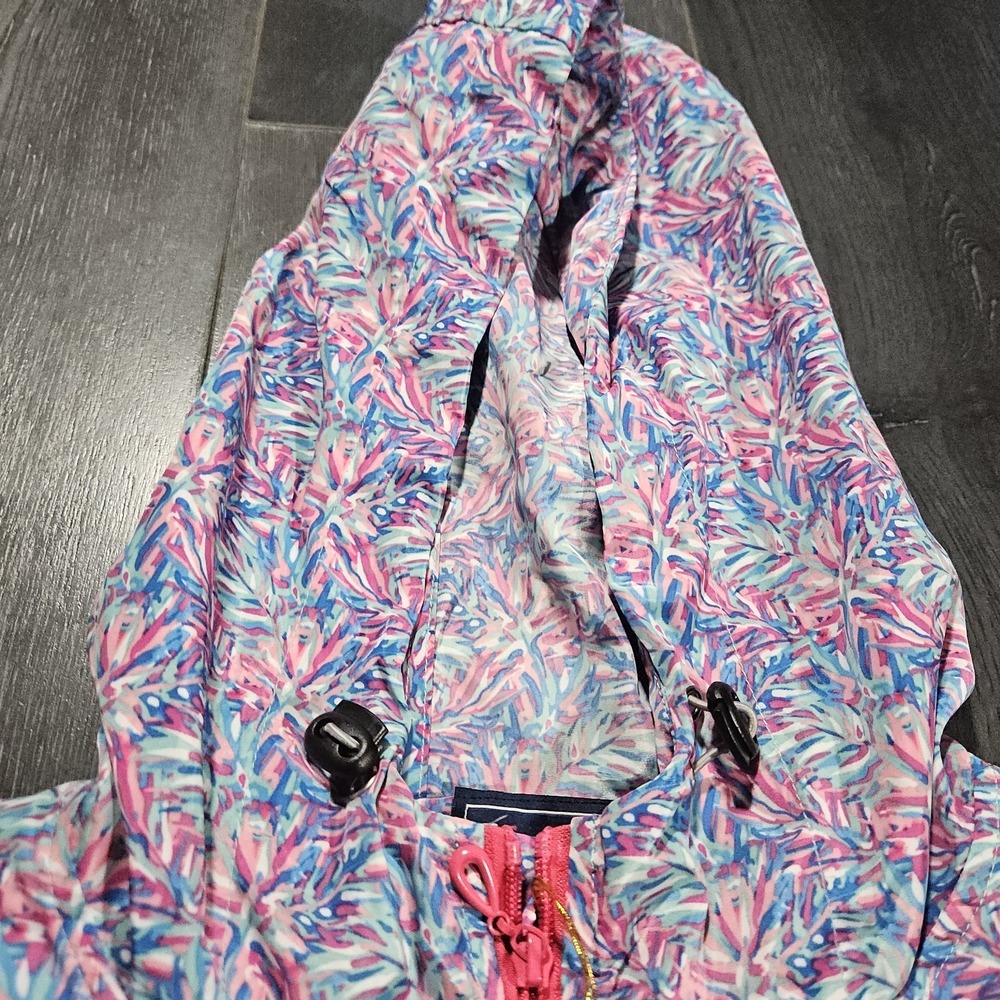 NWT Simply Southern Rain Jacket Women XL Multicolor Floral Lightweight Hooded - Picture 4 of 14